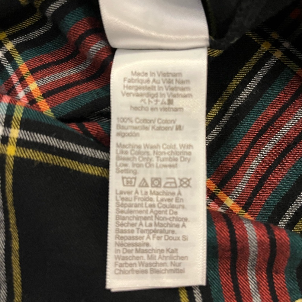 J. Crew Lightweight Flannel Black and Red Plaid Shirt - Picture 8 of 9